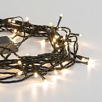 Гирлянда светодиодная "Шнур" Eurosvet 400-002 Теплая IP20 10м картинка 